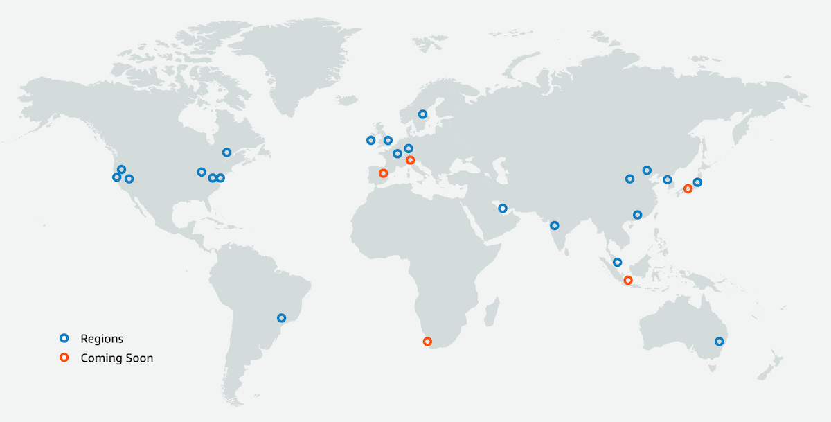 Регионы и датацентры в AWS