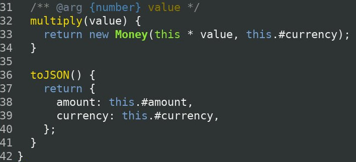 toJSON в классе Money