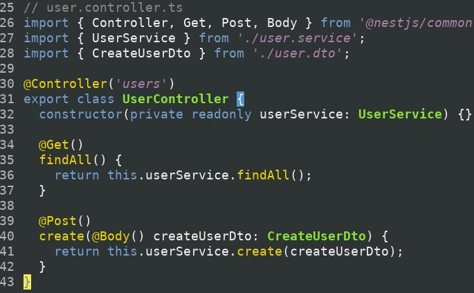 Код на Нест