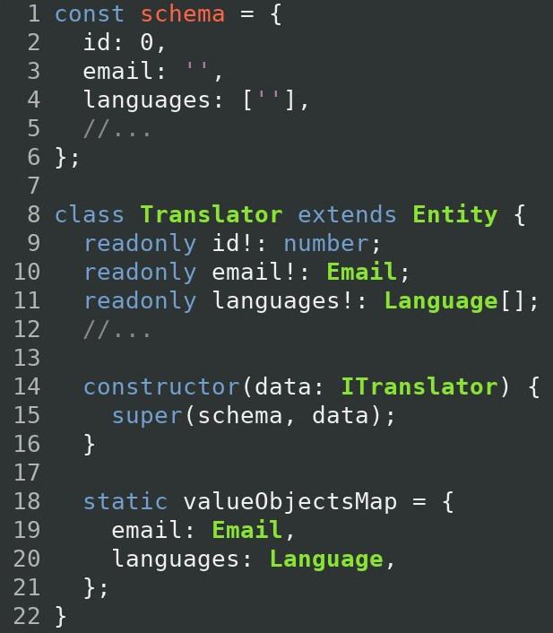 Translator entity использует базовый класс Entity