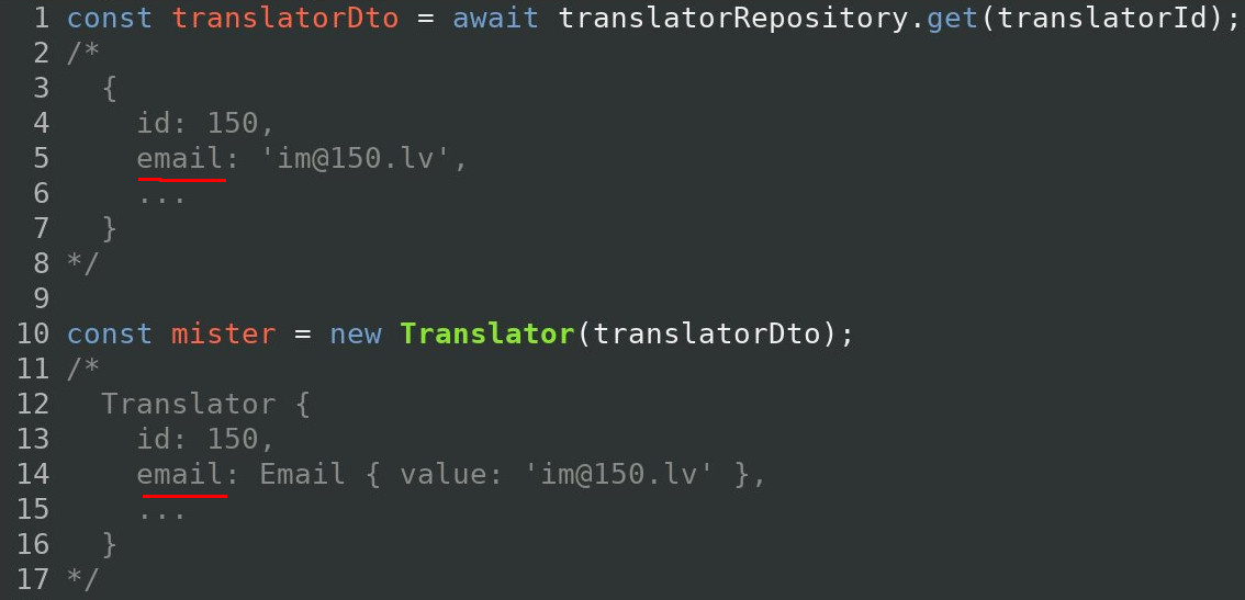 Создание сущности из DTO